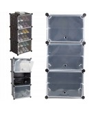 Модулен рафт за обувки с вратички 6 нива